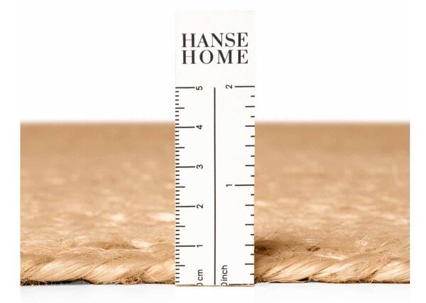 Obostrani/ručno rađen juten tepih u prirodnoj boji 160x230 cm Braided – Hanse Home