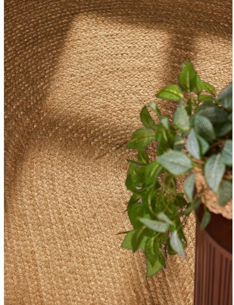 Obostrani/ručno rađen juten tepih u prirodnoj boji 160x230 cm Braided – Hanse Home