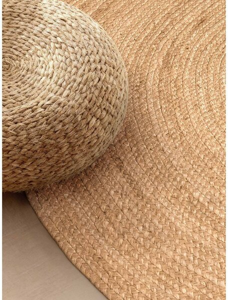 Obostrani/ručno rađen juten tepih u prirodnoj boji 160x230 cm Braided – Hanse Home