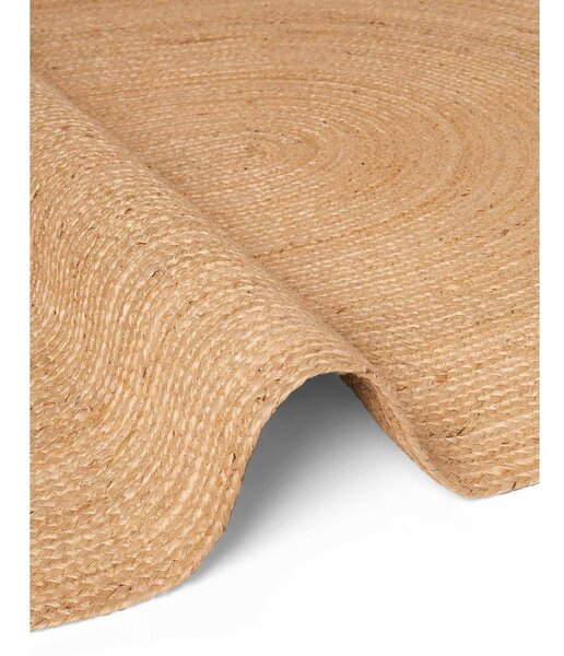 Obostrani/ručno rađen juten tepih u prirodnoj boji 160x230 cm Braided – Hanse Home