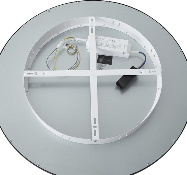 Pametna LED ploča crna 60 cm uklj. LED prigušivanje do toplog svjetla s daljinskim upravljačem - Knob