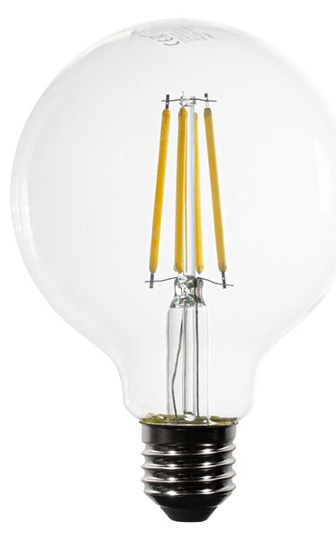 Set od 5 E27 LED žarulja G95 s prozirnom niti 3,8W 806 lm 3000K