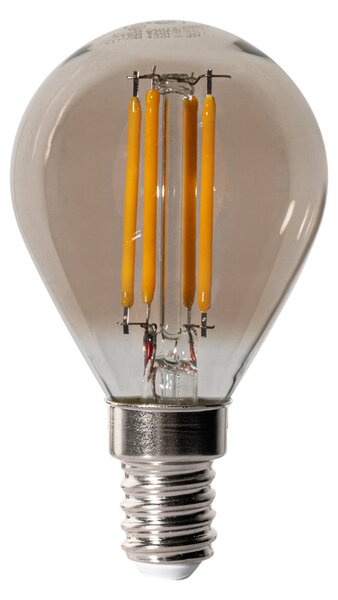 Set od 5 E14 prigušivih LED žarulja P45 Smoke 5W 470 lm 2200K