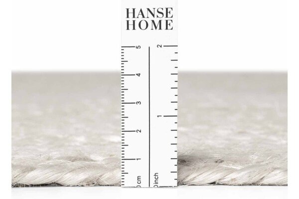 Bijeli obostrani/ručno rađen juten okrugao tepih ø 140 cm Braided – Hanse Home