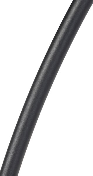 Podna svjetiljka crna sa smeđim i bež prugastim sjenilom 50 cm - XXL
