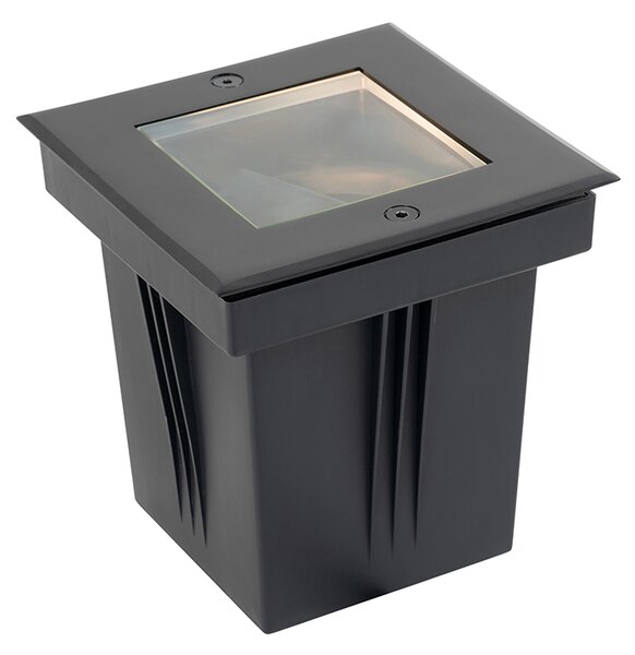 Set od 4 moderna reflektora za tlo crna podesiva IP65 - Oneon