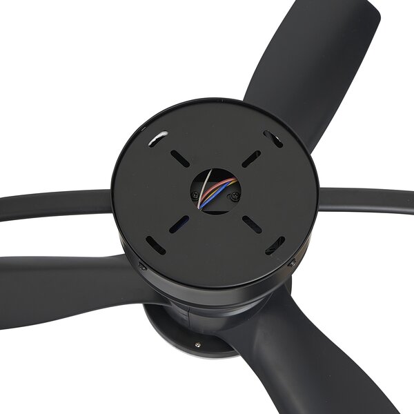 Stropni ventilator crni uklj. LED s daljinskim upravljačem - Steer