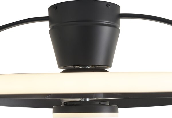 Stropni ventilator crni uklj. LED s daljinskim upravljačem - Steer