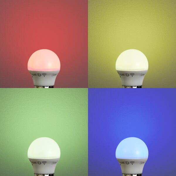 Set od 5 pametnih E27 prigušivih LED žarulja P45 Opal 4,9W 470 lm 2200-4000K