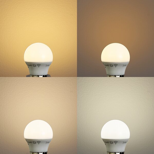 Set od 5 pametnih E27 prigušivih LED žarulja P45 Opal 4,9W 470 lm 2200-4000K