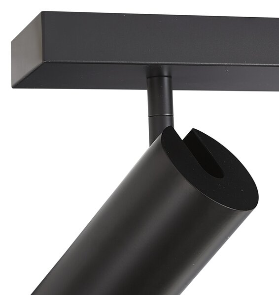 Moderna stropna svjetiljka crna 102 cm 6-svjetla podesiva - Renna