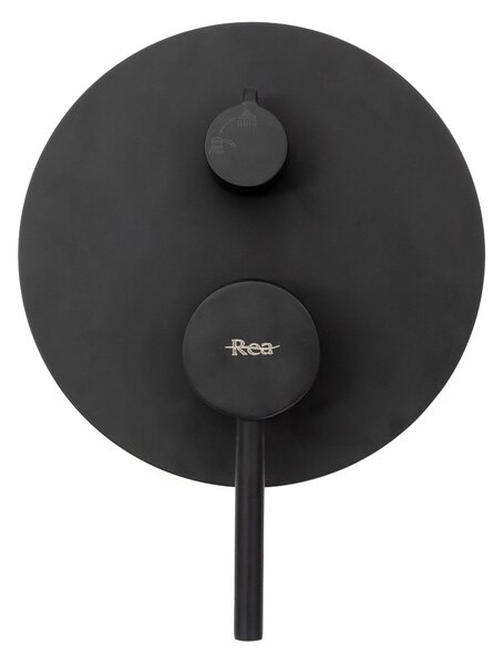 Komplet tuša u ravnini Rea Lungo Black black + BOX