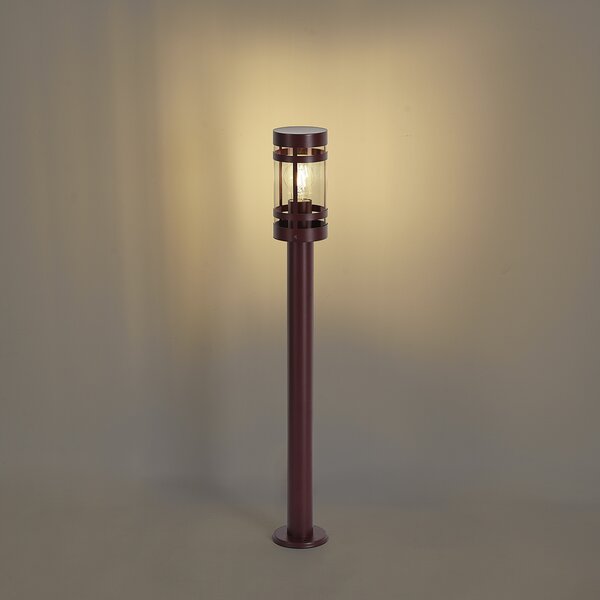 Moderna vanjska svjetiljka tamnocrvena 80 cm IP44 - Gleam