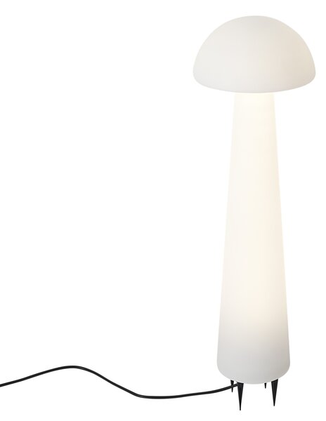 Stojeća vanjska svjetiljka bijela 80 cm uklj. LED IP44 - Fungi