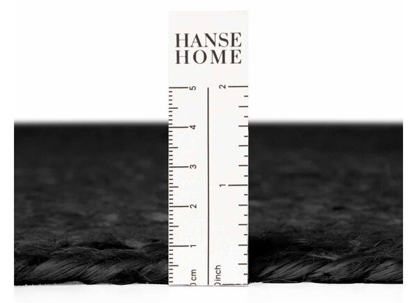Crni obostrani/ručno rađen juten tepih 160x230 cm Braided – Hanse Home