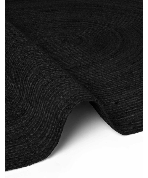 Crni obostrani/ručno rađen juten tepih 160x230 cm Braided – Hanse Home