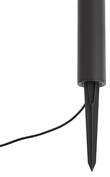 Moderna vanjska svjetiljka za stupiće 12V crna uklj. LED IP65 - Voltaire Palo