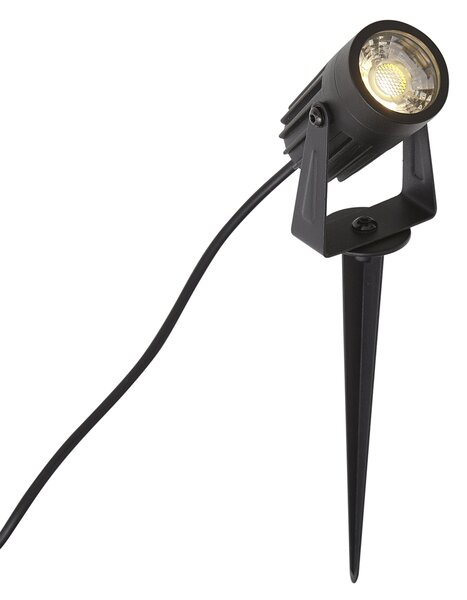 Moderni 12V reflektor crni uklj. LED IP67 - Voltaire Pico
