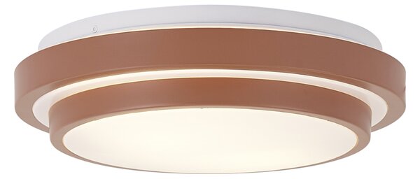 Moderna stropna svjetiljka Siena s bijelom 34 cm 2-svjetla IP44 - Walden