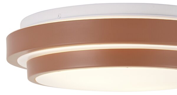 Moderna stropna svjetiljka Siena s bijelom 34 cm 2-svjetla IP44 - Walden