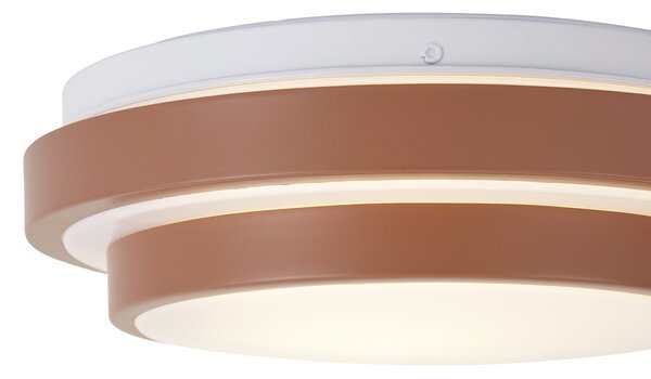 Moderna stropna svjetiljka Sienna s bijelom bojom 25 cm IP44 - Walden