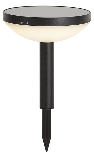 Set od 3 crna šiljasta reflektora uklj. LED solarni IP44 - Dottie