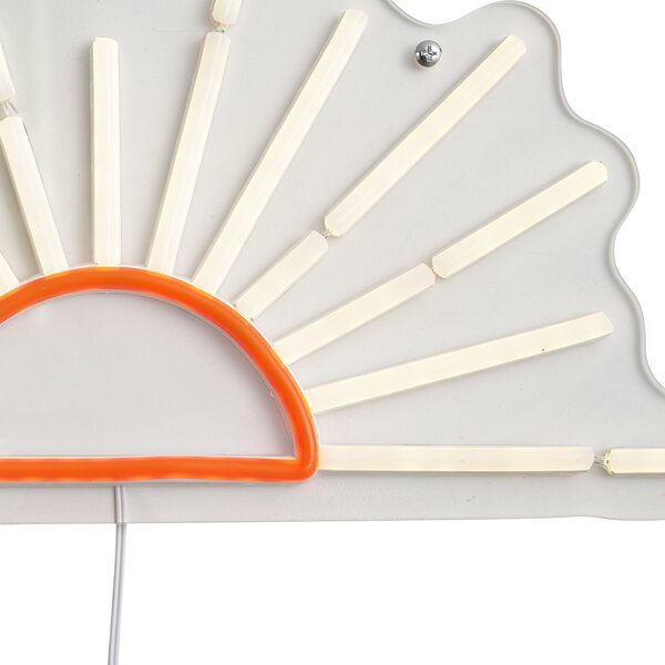 Neonska zidna svjetiljka toplo bijela s narančastom uklj. LED - Sunset