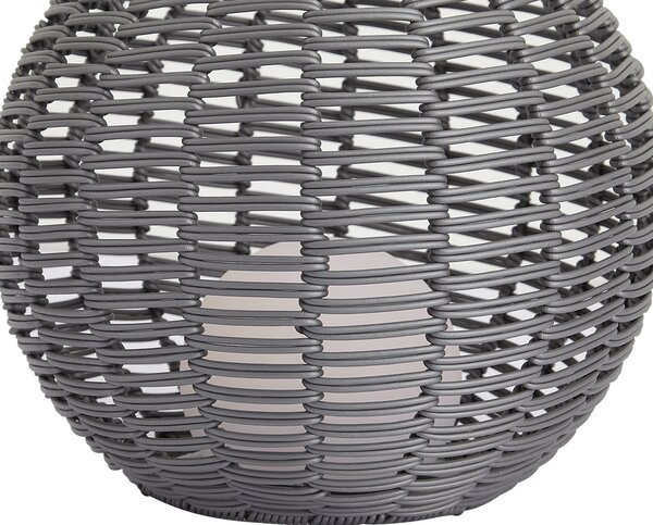 Vanjska stolna svjetiljka tamnosiva 30 cm uklj. LED punjiva s USB-C IP44 - Oli