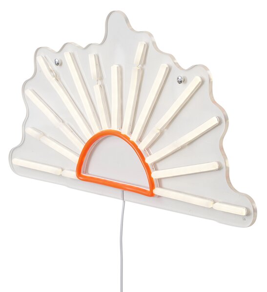 Neonska zidna svjetiljka toplo bijela s narančastom uklj. LED - Sunset