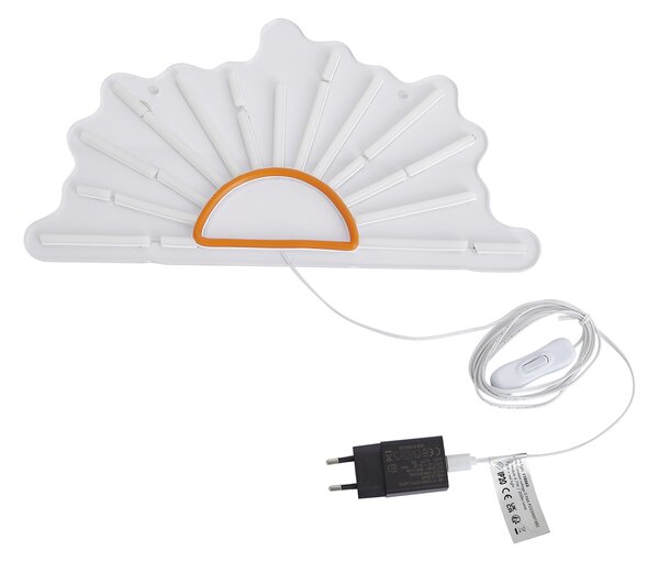 Neonska zidna svjetiljka toplo bijela s narančastom uklj. LED - Sunset