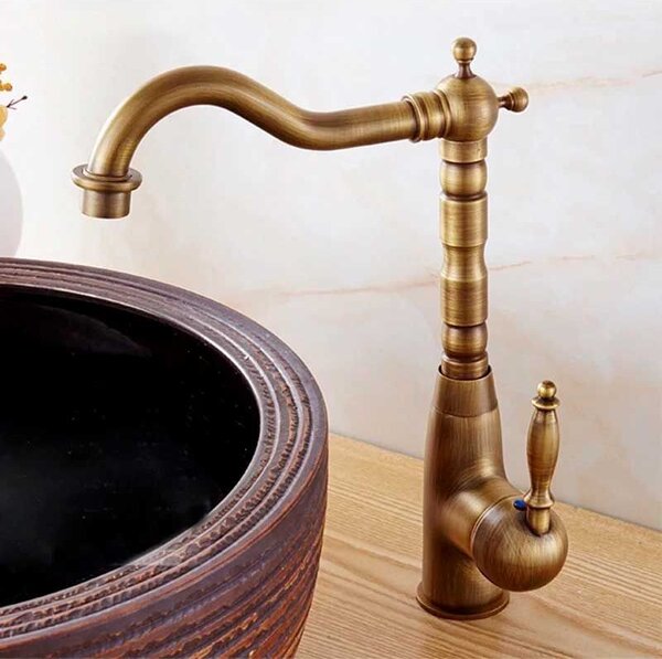 Slavina za umivaonik Bona Old Gold high