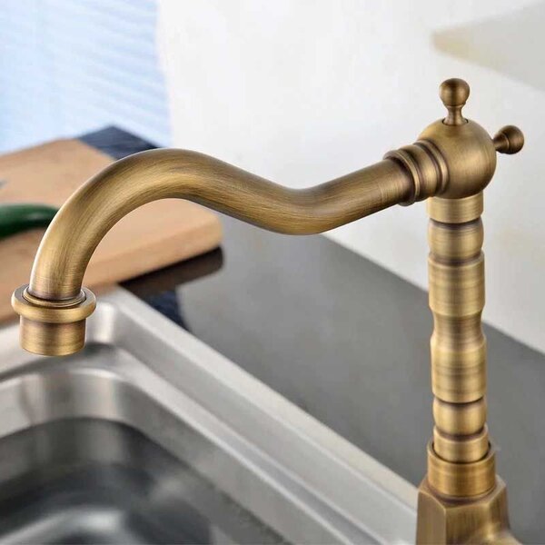 Slavina za umivaonik Bona Old Gold high