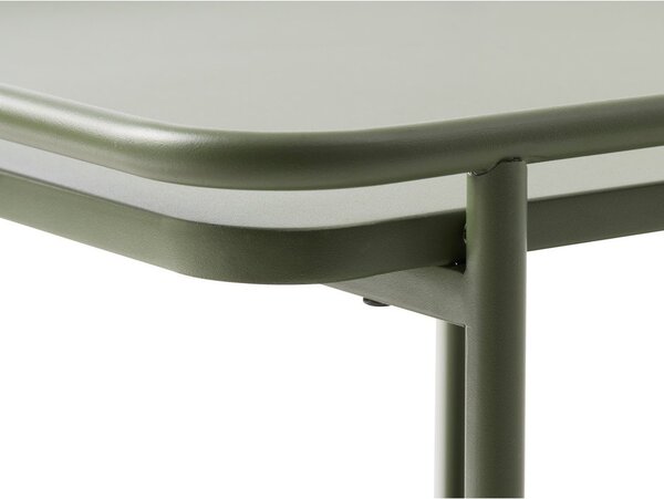 Zeleni metalni stolić za kavu 55x110 cm Yuba – Unique Furniture