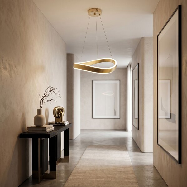 VISEĆA STROPNA LAMPA SWE065-CP 40cm BRUSH GOLD