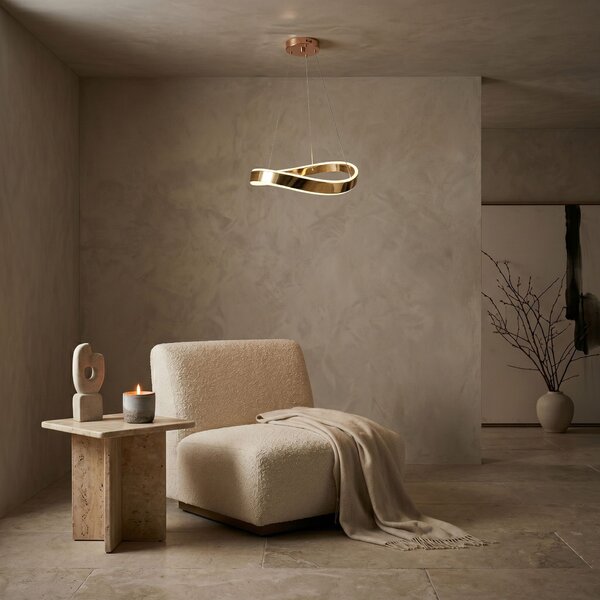 VISEĆA STROPNA LAMPA SWE064-CP 40cm GOLD