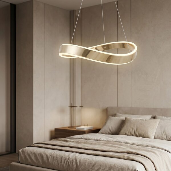 VISEĆA STROPNA LAMPA SWE064-CP 40cm GOLD