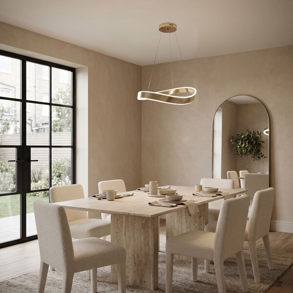 VISEĆA STROPNA LAMPA SWE064-CP 40cm GOLD