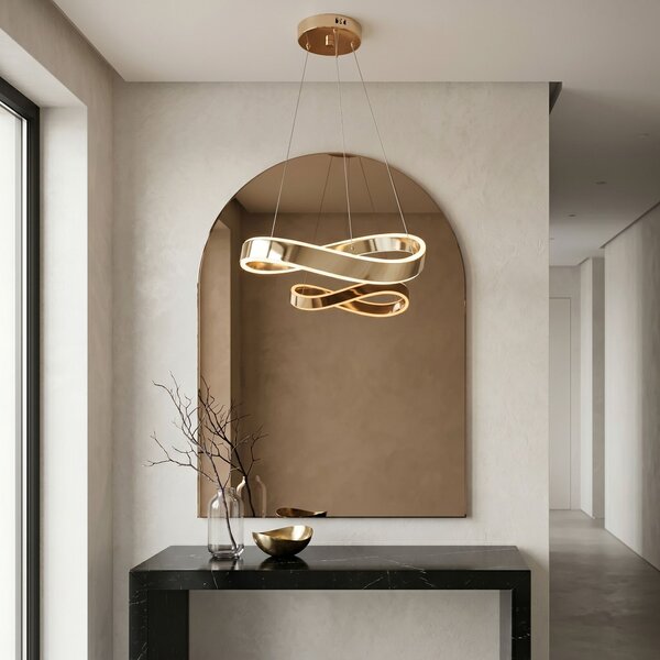 VISEĆA STROPNA LAMPA SWE066-CP 60cm GOLD