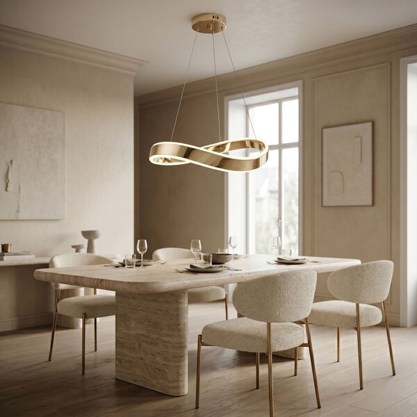 VISEĆA STROPNA LAMPA SWE066-CP 60cm GOLD