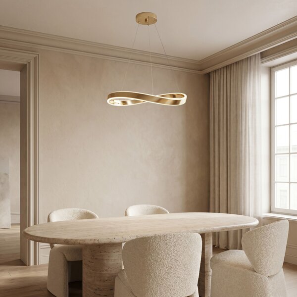 VISEĆA STROPNA LAMPA SWE066-CP 60cm GOLD