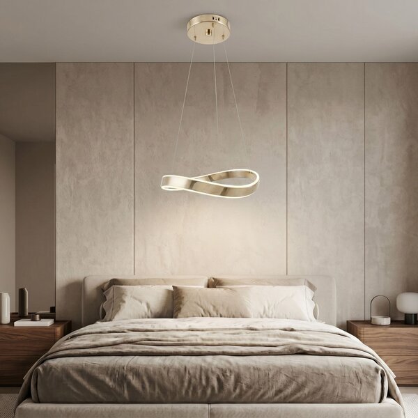 VISEĆA STROPNA LAMPA SWE066-CP 60cm GOLD