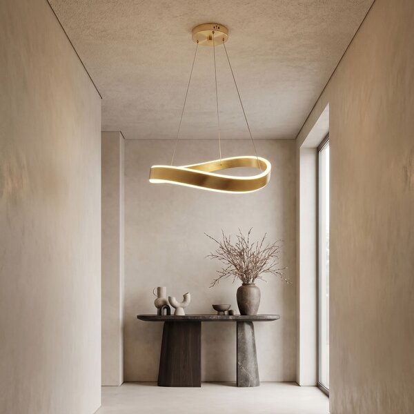 VISEĆA STROPNA LAMPA SWE067-CP 60cm BRUSH GOLD