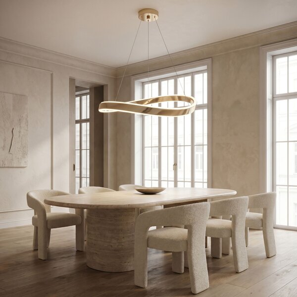 VISEĆA STROPNA LAMPA SWE068-CP 80cm GOLD
