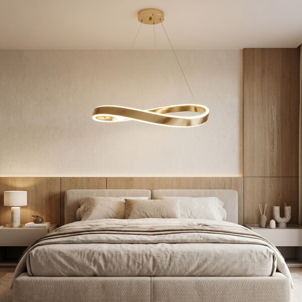 VISEĆA STROPNA LAMPA SWE068-CP 80cm GOLD