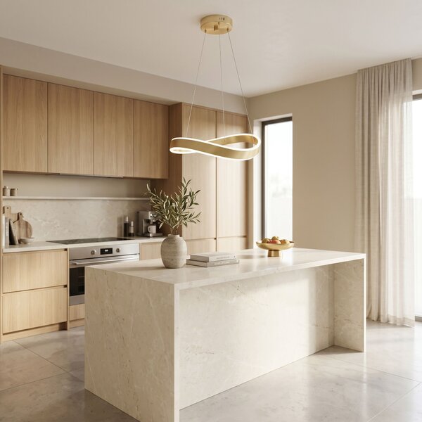 VISEĆA STROPNA LAMPA SWE067-CP 60cm BRUSH GOLD