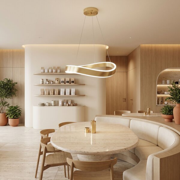 VISEĆA STROPNA LAMPA SWE067-CP 60cm BRUSH GOLD