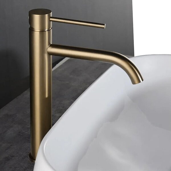 Slavina za umivaonik Rea Lungo Gold Brush