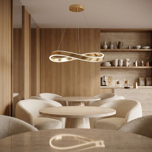VISEĆA STROPNA LAMPA SWE068-CP 80cm GOLD