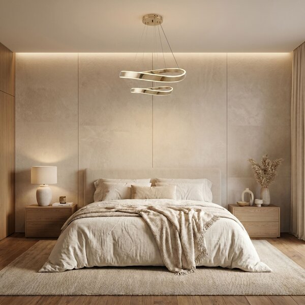VISEĆA STROPNA LAMPA SWE063-CP GOLD