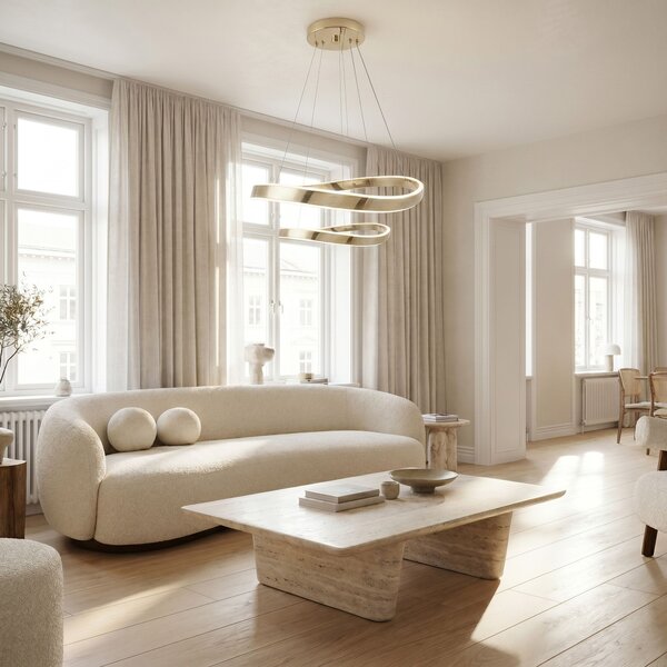 VISEĆA STROPNA LAMPA SWE063-CP GOLD